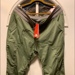 North Face green canvas pants